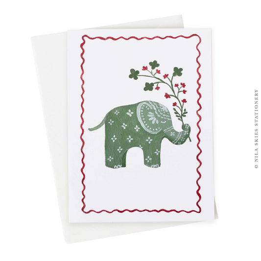 Lucky Elephant Greeting Card