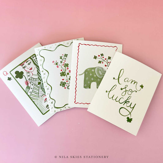 Queen of Clover Greeting Card