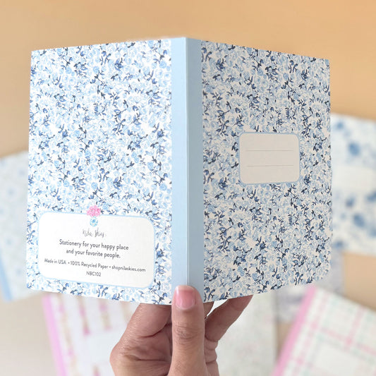 Blue Floral Any Occasion Greeting Card