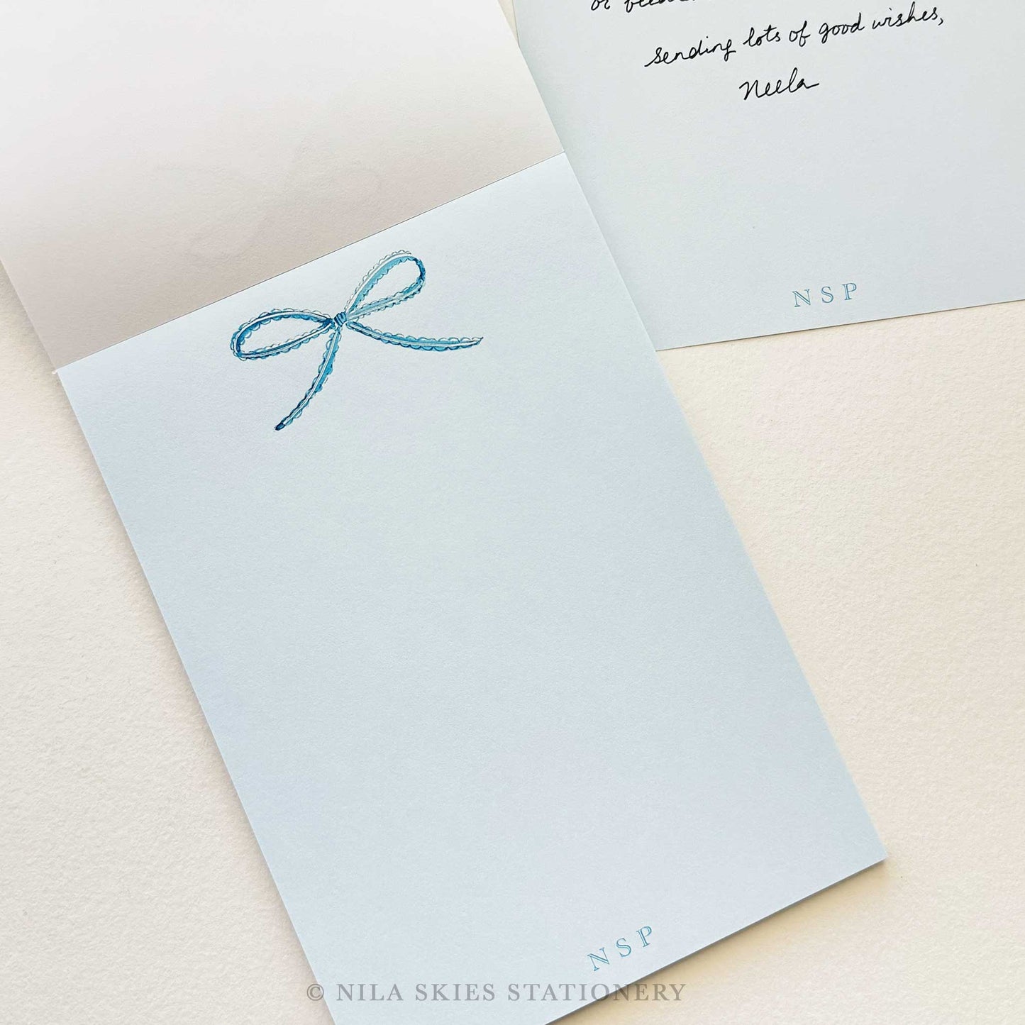 Personalizable Bow Notepad