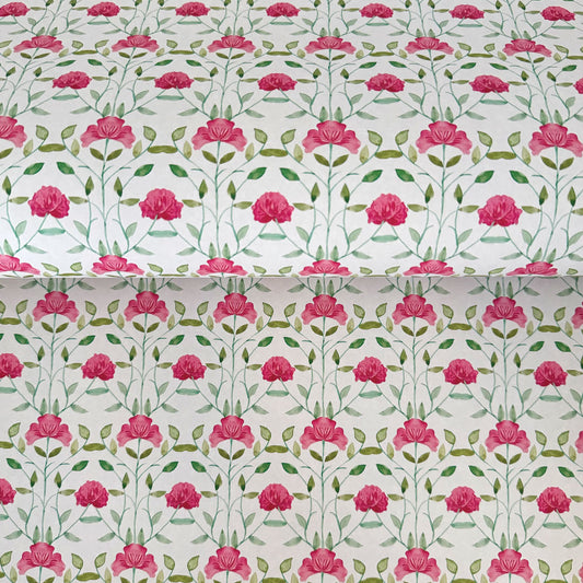 Floral Vines Wrapping Paper Sheet