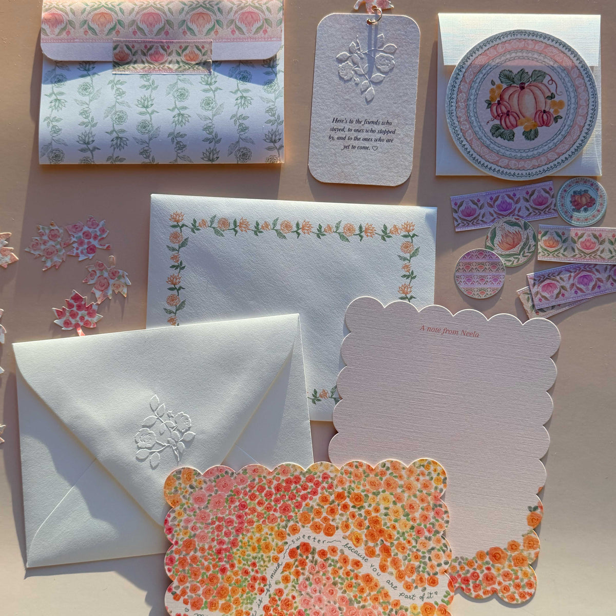 November 2026 Scalloped Notecards
