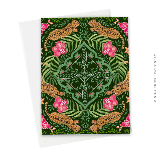 Leopard Print Greeting Card