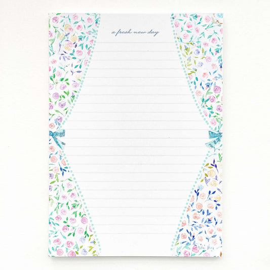 Pastel Floral Lined Notepad