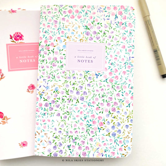 Colorful Watercolor Floral Notebook