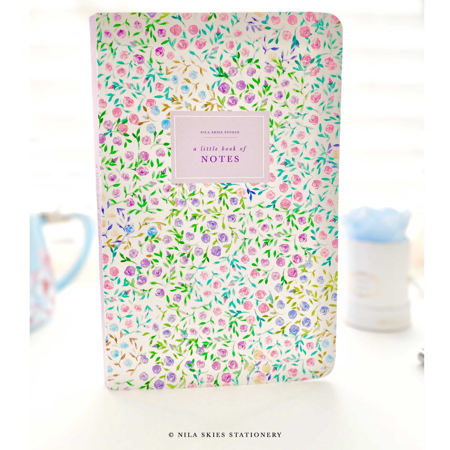 Colorful Watercolor Floral Notebook