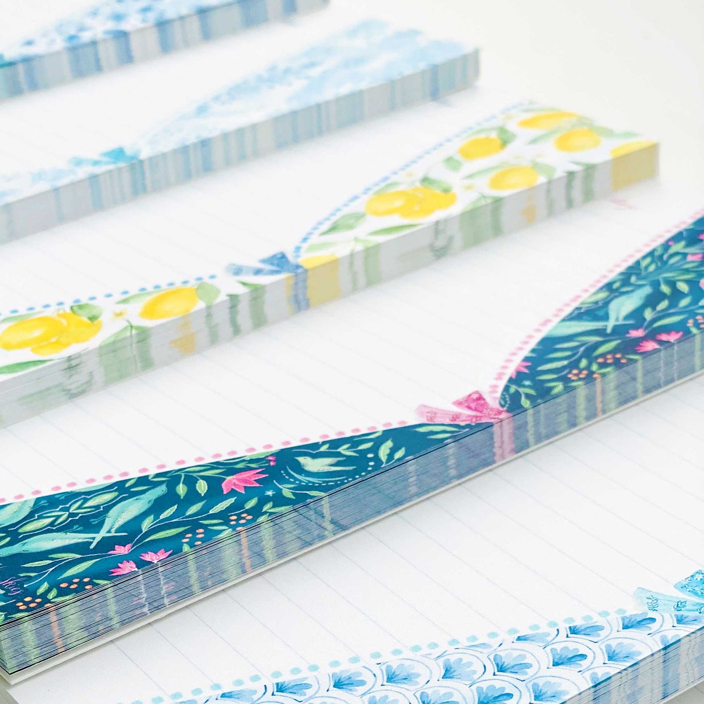 Lemon Print Lined Notepad