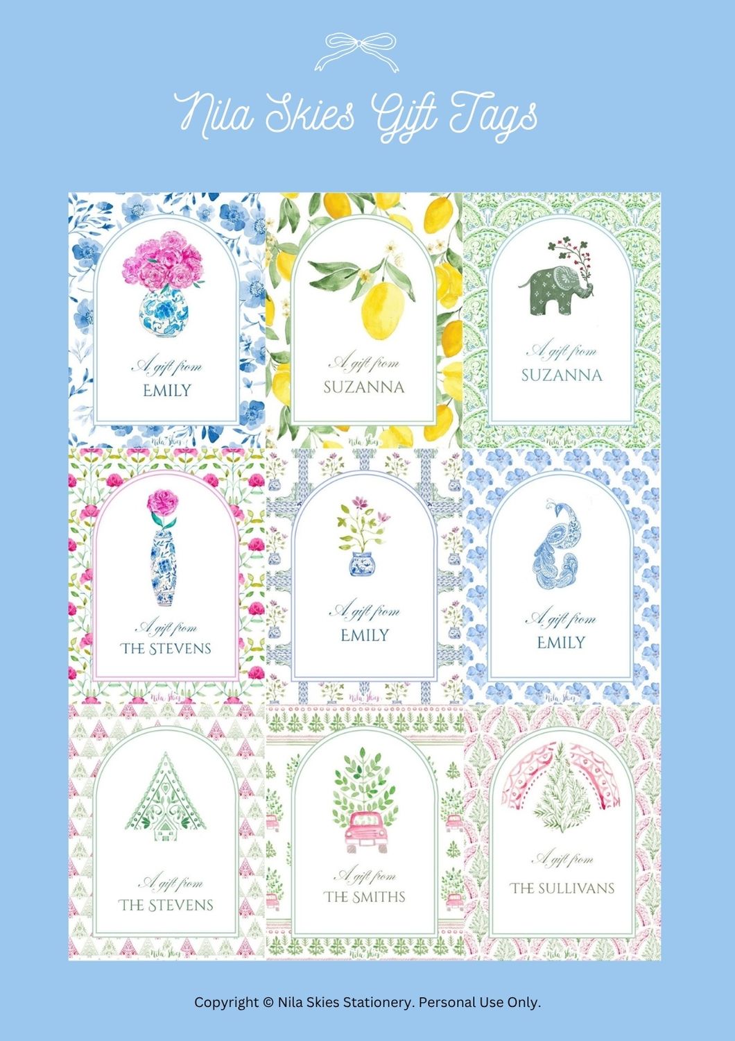 Printable & Personalizable Gift Tags