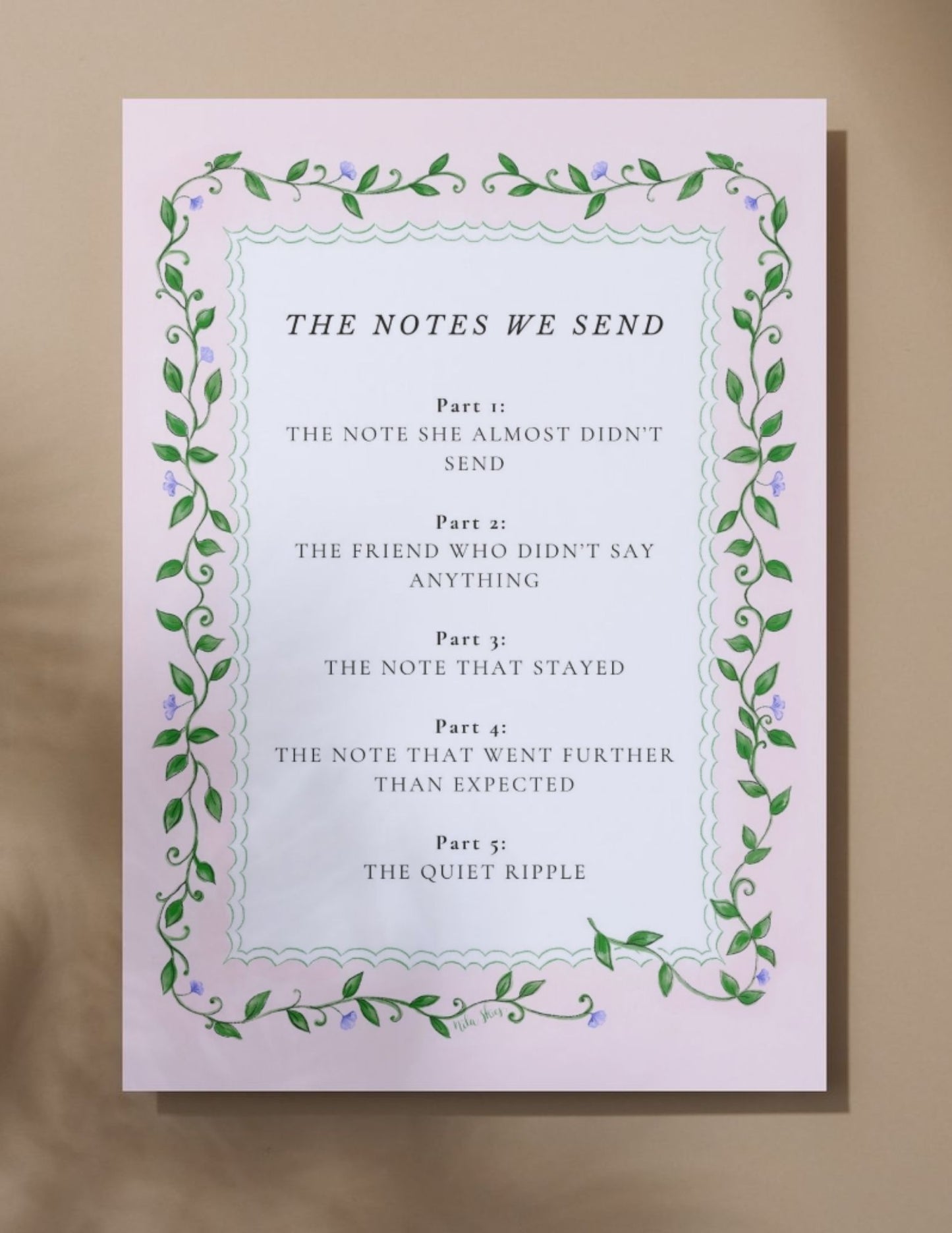 Personalizable Mailbox Scalloped Notecards  - Set of 10