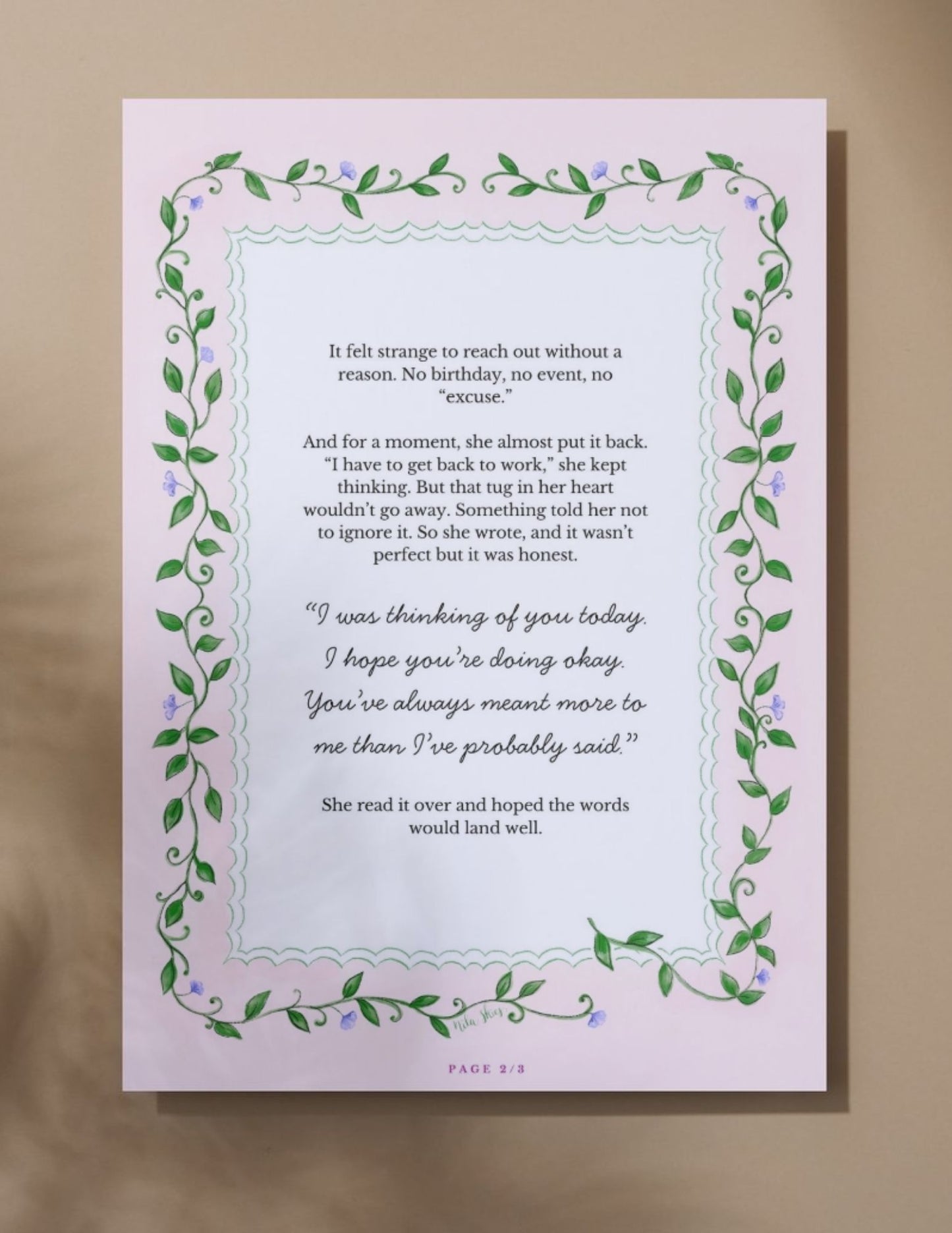 Personalizable Mailbox Scalloped Notecards  - Set of 10