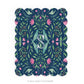 Personalizable Navy Birds Scalloped Notecards - Set of 10