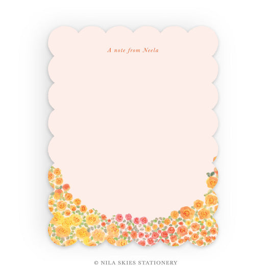 November 2026 Scalloped Notecards