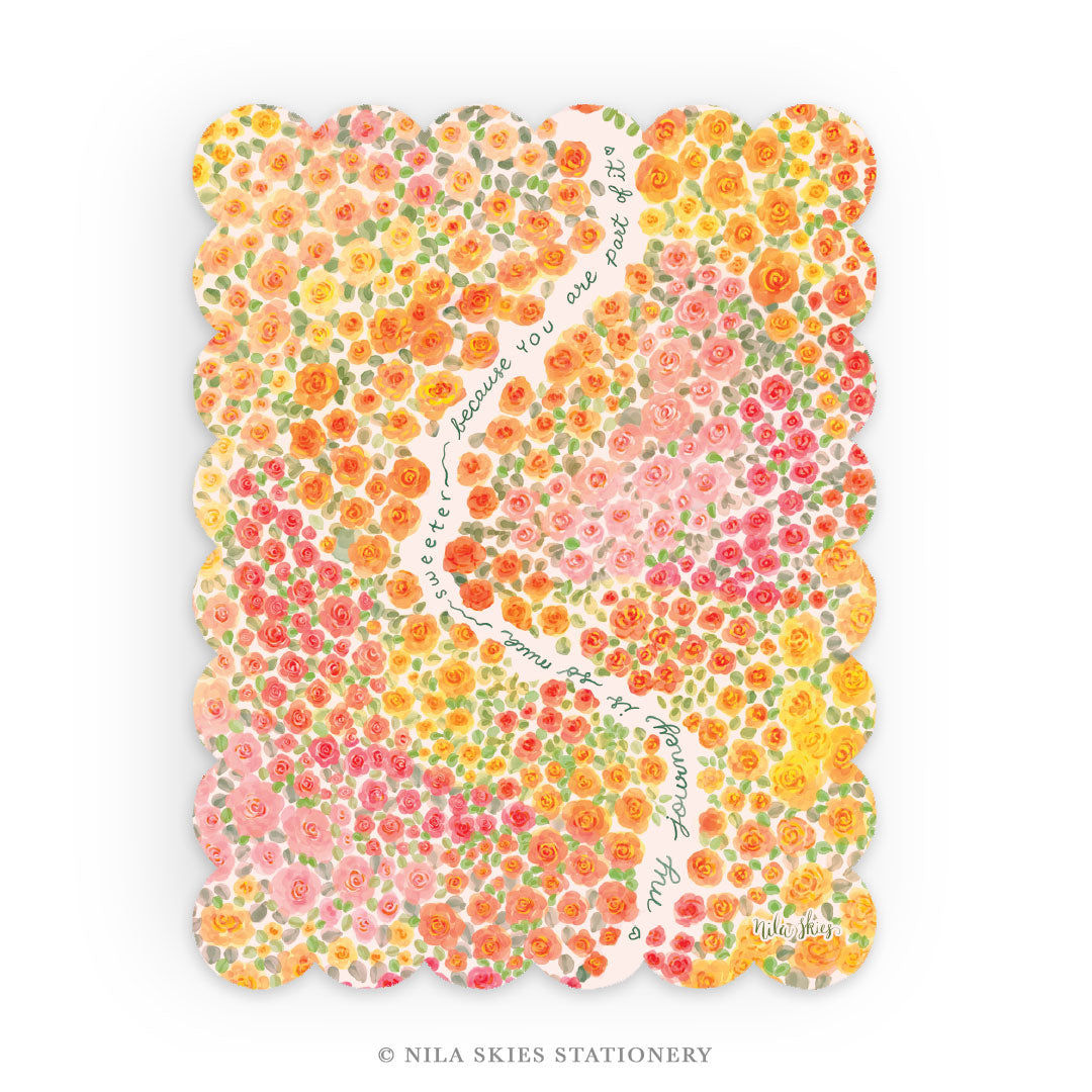 November 2026 Scalloped Notecards