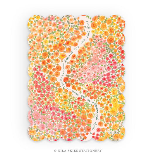 November 2026 Scalloped Notecards