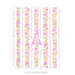 Personalizable Floral Stripe Scalloped Notecards - Set of 10