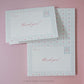 Personalizable Floral Stripes Thank You Notepad
