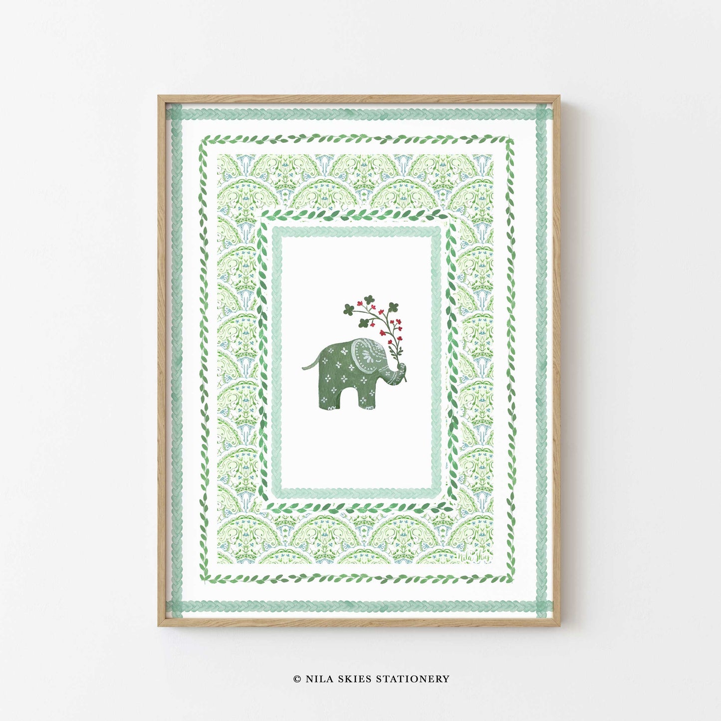 Lucky Elephant Art Print