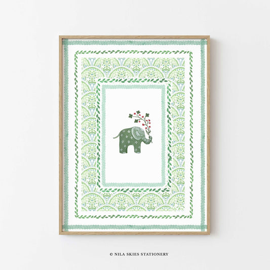 Lucky Elephant Art Print