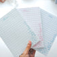 Personalizable Blue Plaid Notepad