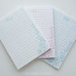 Personalizable Blue Plaid Notepad