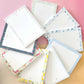 Personalizable Blue Border Notepad