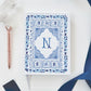 Blue and White Personalizable Hardcover Journal