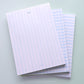 Personalizable Classic Blue Stripes Notepad