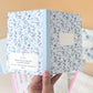 Blue Floral Any Occasion Greeting Card