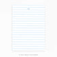 Personalizable Classic Blue Stripes Notepad