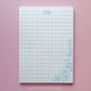 Personalizable Blue Plaid Notepad