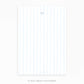 Personalizable Classic Blue Stripes Notepad