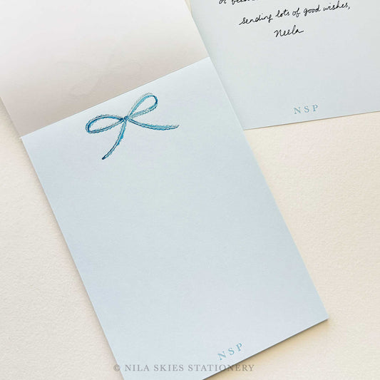 Personalizable Bow Notepad