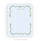 Personalizable "Envelope Vines" Scalloped Notecards  - Set of 10