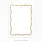 Personalizable Flower Garland Border Notepad