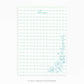 Personalizable Green Plaid Notepad