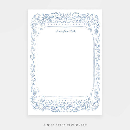 Personalizable Hand-drawn Border Notepad