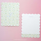 Personalizable Lucky Elephant Scalloped Notecards - Set of 10