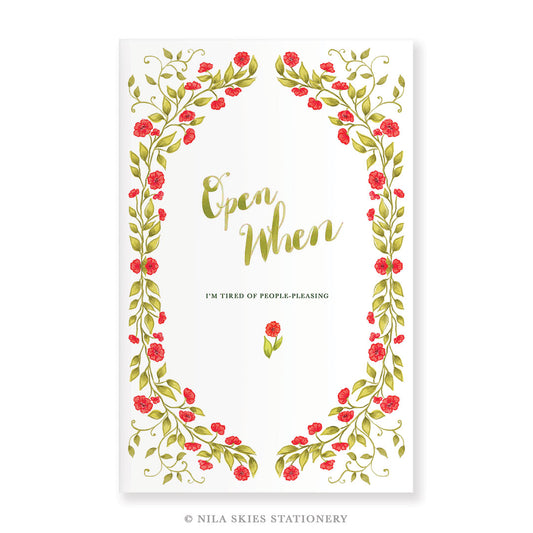 Open When I'm Tired of People Pleasing