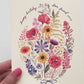 Wildflower Happy Birthday Greeting Card