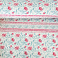 Red and Blue Watercolor Floral Wrapping Paper Sheet