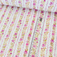 Floral Stripes Wrapping Paper Sheet