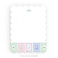 Personalizable "Stamp Collection" Scalloped Notecards  - Set of 10