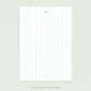 Personalizable Classic Green Stripes Notepads