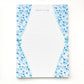 Blue and White Floral Lined Notepad
