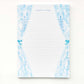 Delicate Blue Lace Lined Notepad