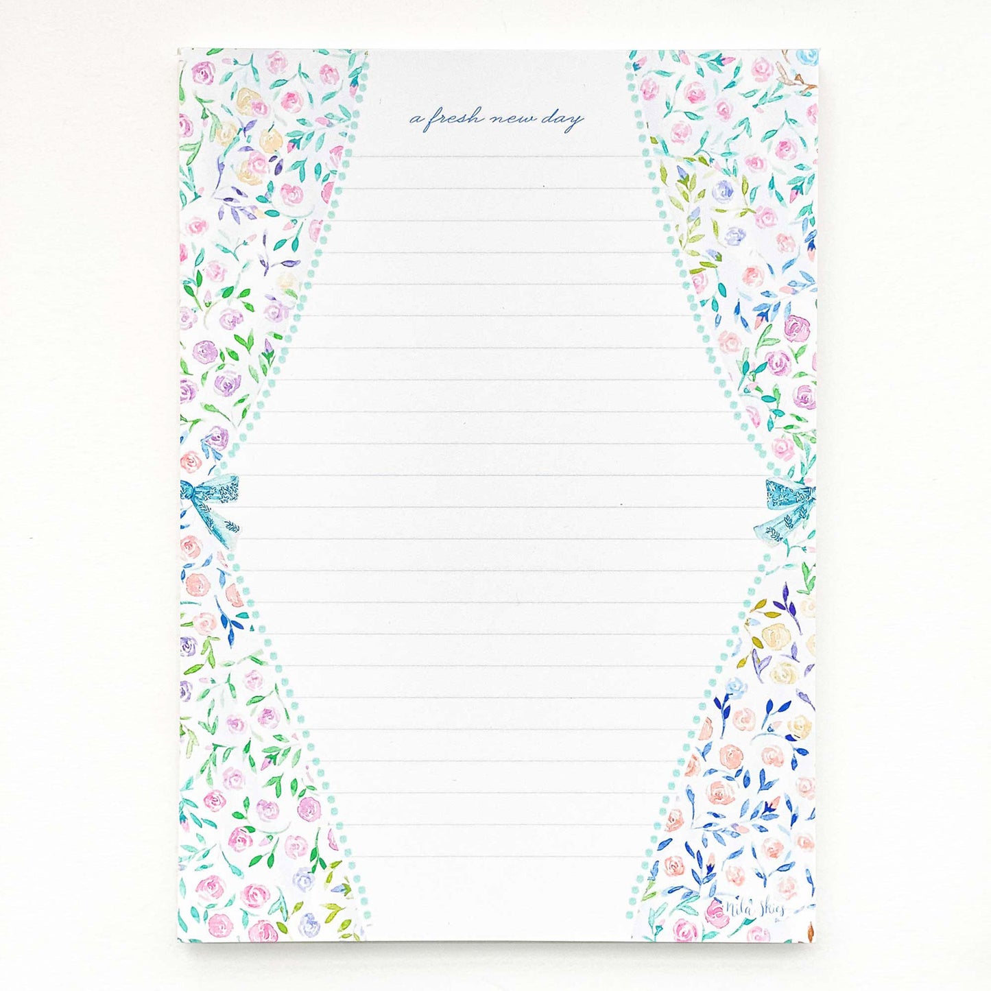 Pastel Floral Lined Notepad