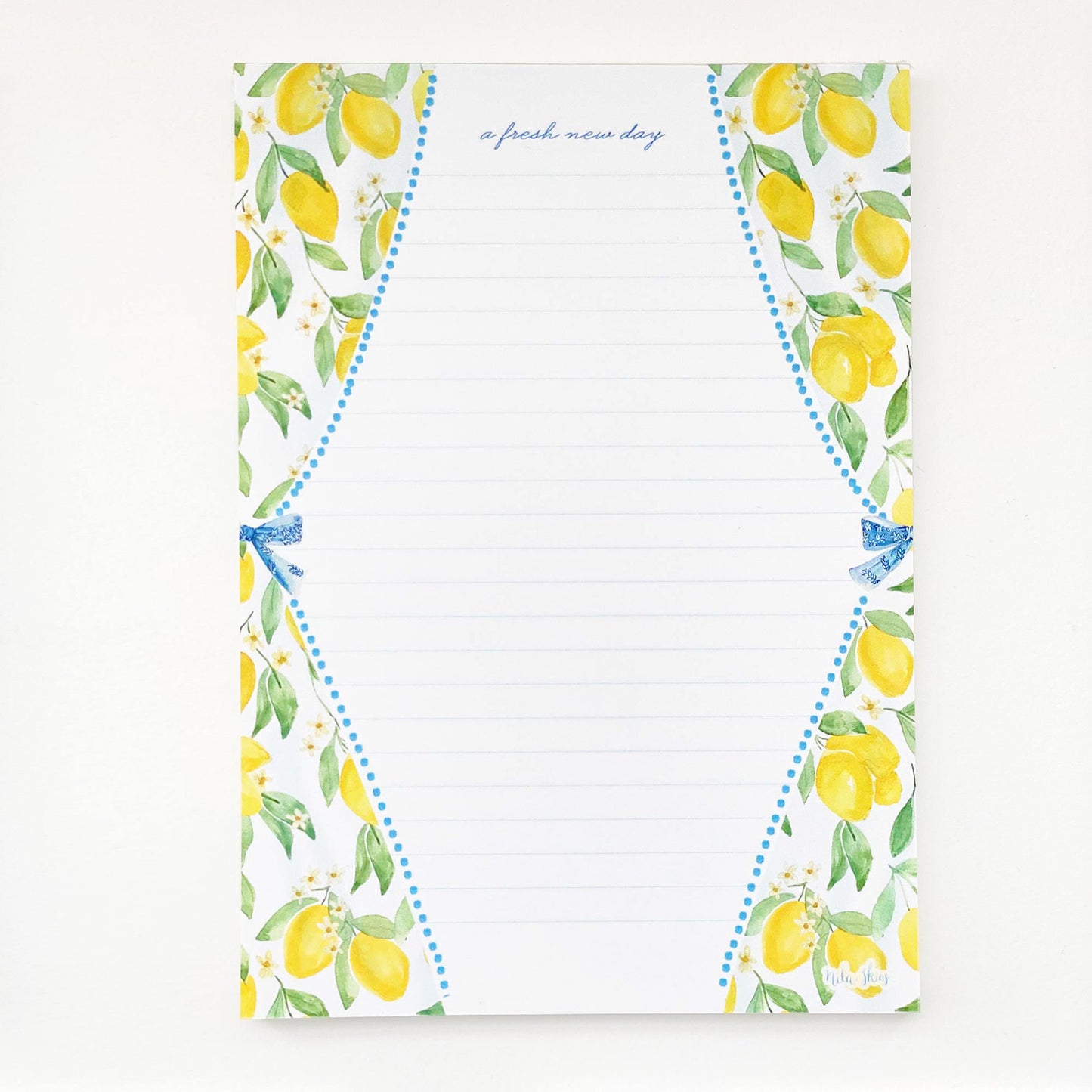 Lemon Print Lined Notepad