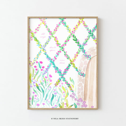 Garden Door Art Print