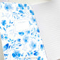 Blue Watercolor Floral Notebook
