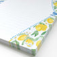 Lemon Print Lined Notepad